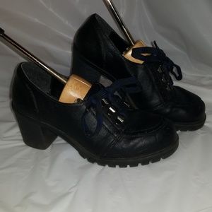 Black lace up shoes